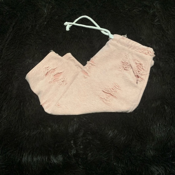 May Pink Distressed Pink Mini Skirt Size Small - Picture 7 of 8